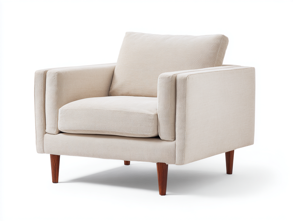 Sillones tapizado tela madera maciza 85x80x78 cm - beige-roble - diseño moderno salón-Vamonpanest