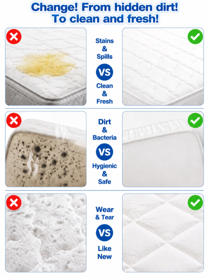  [🛌 3 SECONDS ERASE ALL MATTRESS STAINS! 🧼]No-Rinse Mattress Cleaning Spray