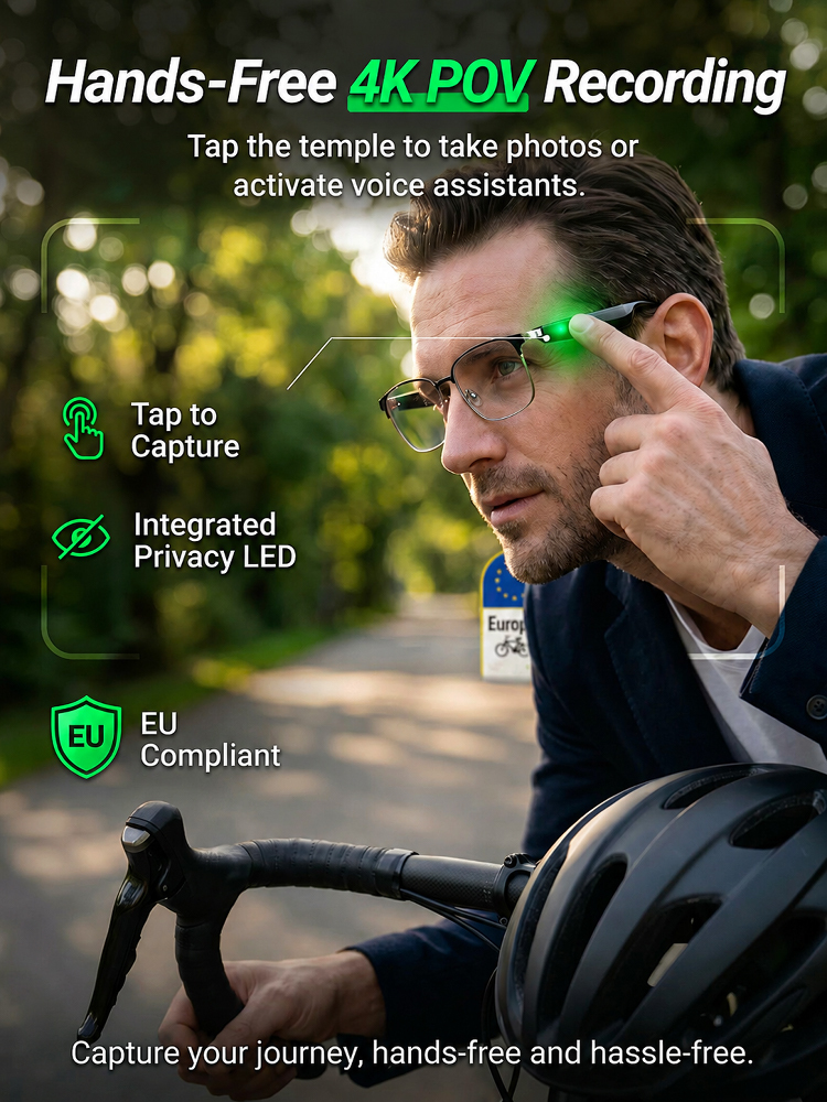 Smart Color Changing Touch and Voice Control AI Glasses