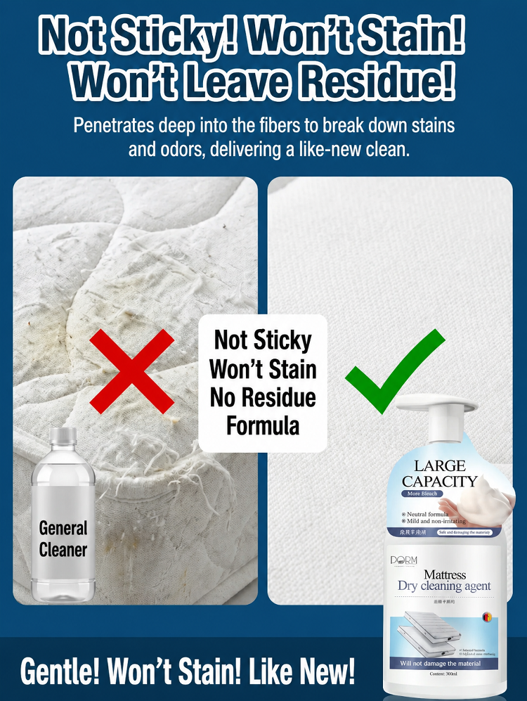  [🛌 3 SECONDS ERASE ALL MATTRESS STAINS! 🧼]No-Rinse Mattress Cleaning Spray
