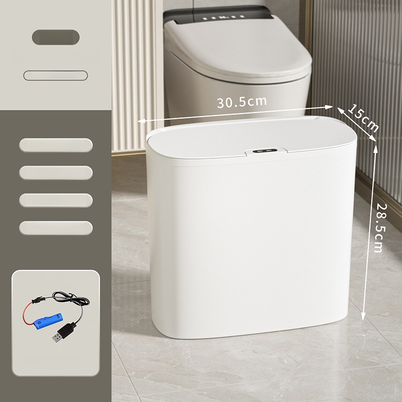 Wall-mounted smart sensor trash can