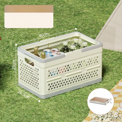 Multifunctional Outdoor Foldable Storage Basket Large Capacity Tote Picnic Box