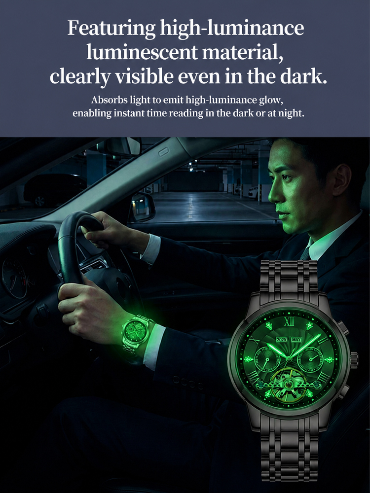 Limited Beverly Hills Luxury Watch Clearance | Swiss Handmade Tourbillon Luminous Watch