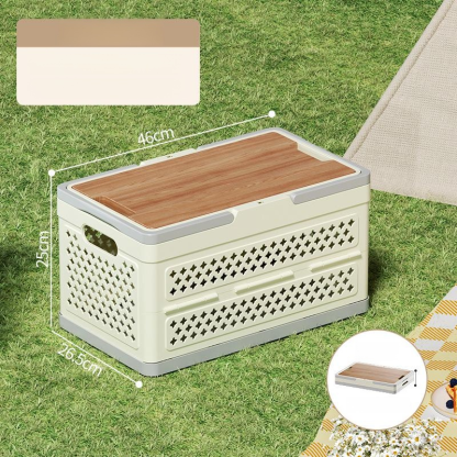 Multifunctional Outdoor Foldable Storage Basket Large Capacity Tote Picnic Box