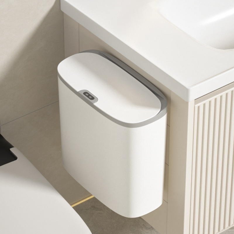 Wall-mounted smart sensor trash can