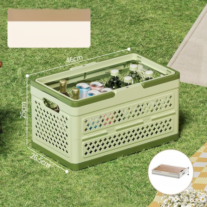 Multifunctional Outdoor Foldable Storage Basket Large Capacity Tote Picnic Box