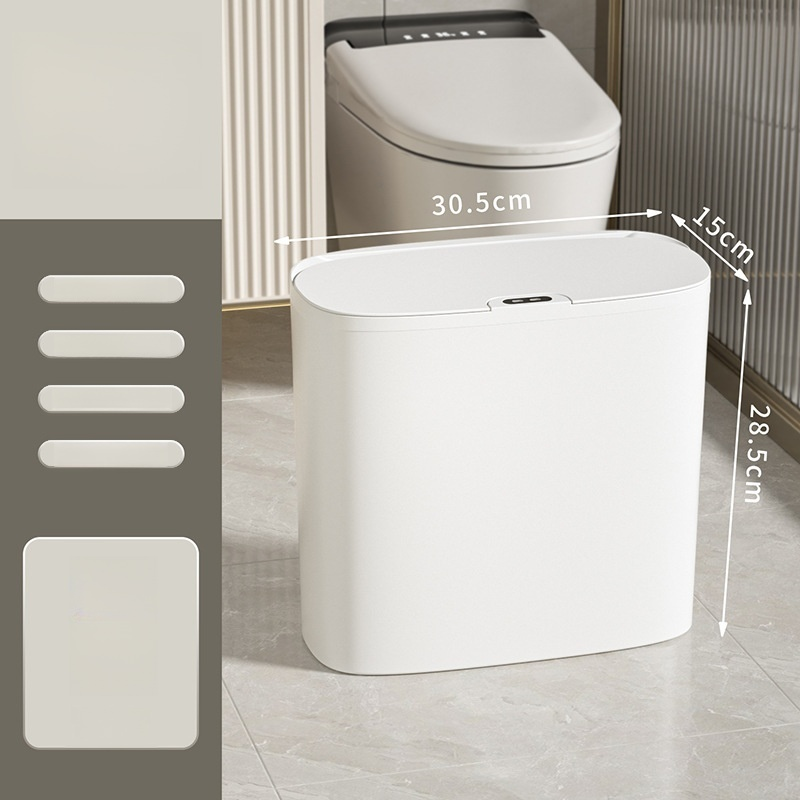 Wall-mounted smart sensor trash can