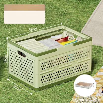 Multifunctional Outdoor Foldable Storage Basket Large Capacity Tote Picnic Box