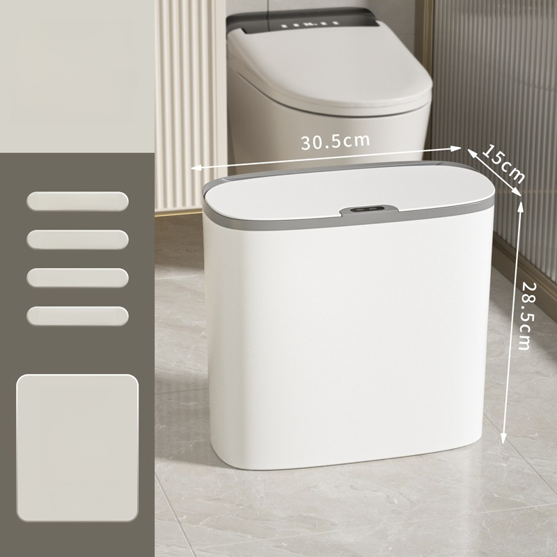 Wall-mounted smart sensor trash can