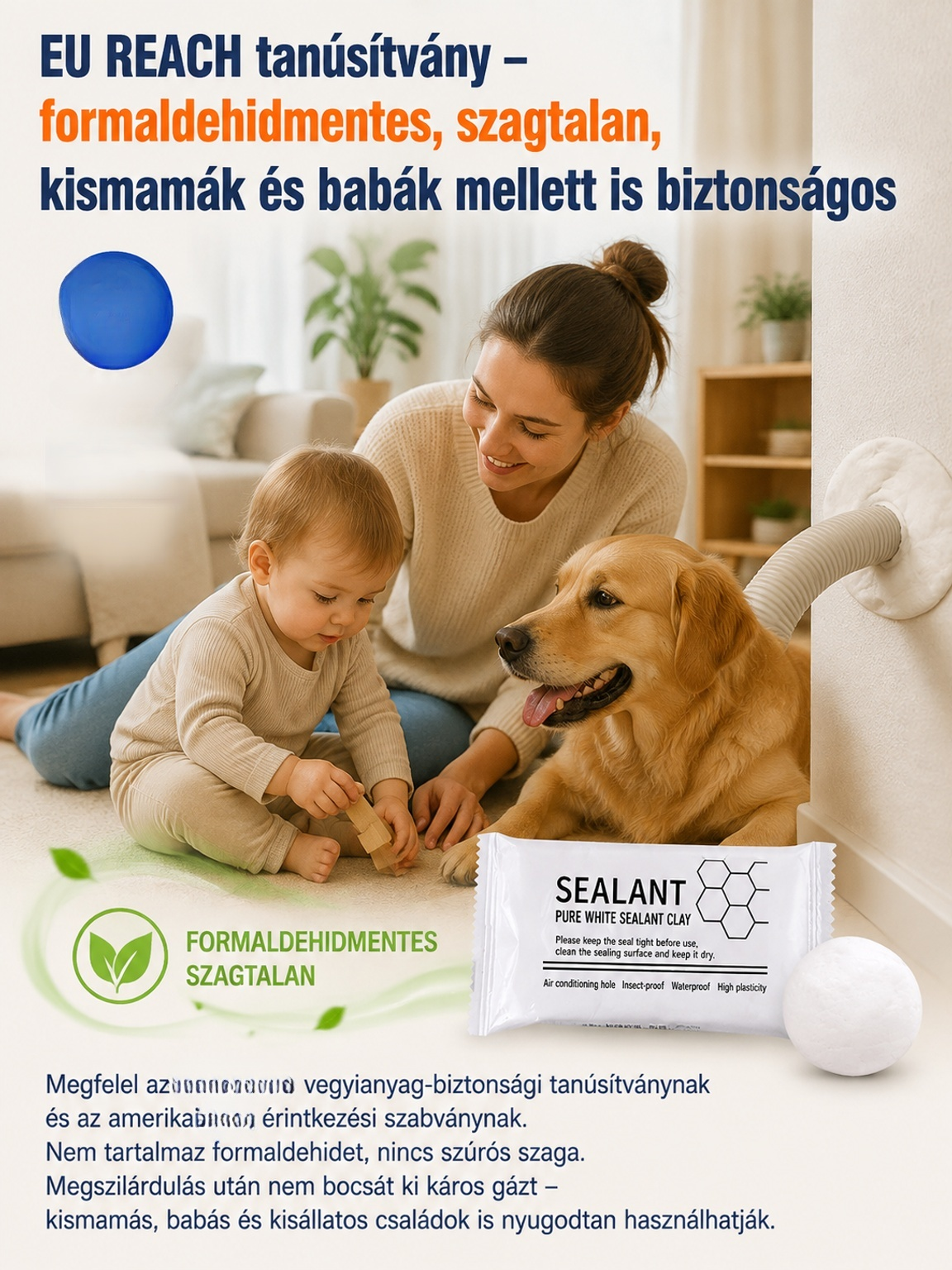 💧 Prémium Vízálló Tömítőgyurma 🛠️ Lyukak és Repedések Azonnali Javítása(⚡ 30 mp alatt köt)