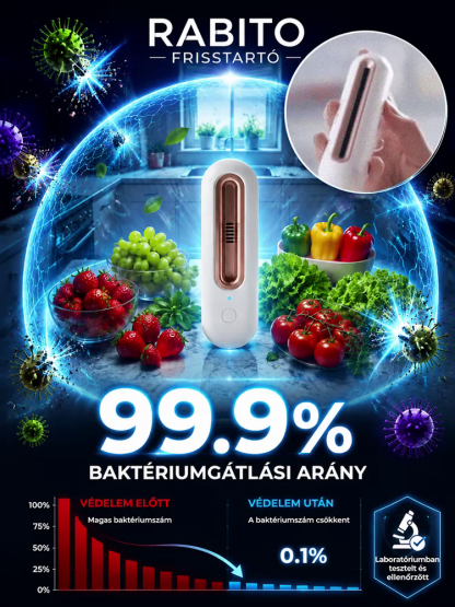 👑Prémium Okos Hűtő Szagtalanító és Baktériumölő (3X Frissesség) - 50% OFF + Utánvét