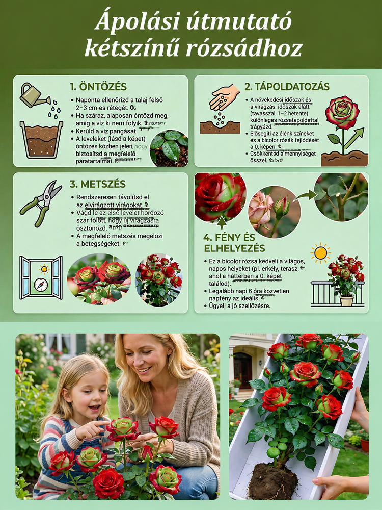 🌹Skót piros-zöld rózsatő | 80% Akció + Utánvét, 14 Napos Próba