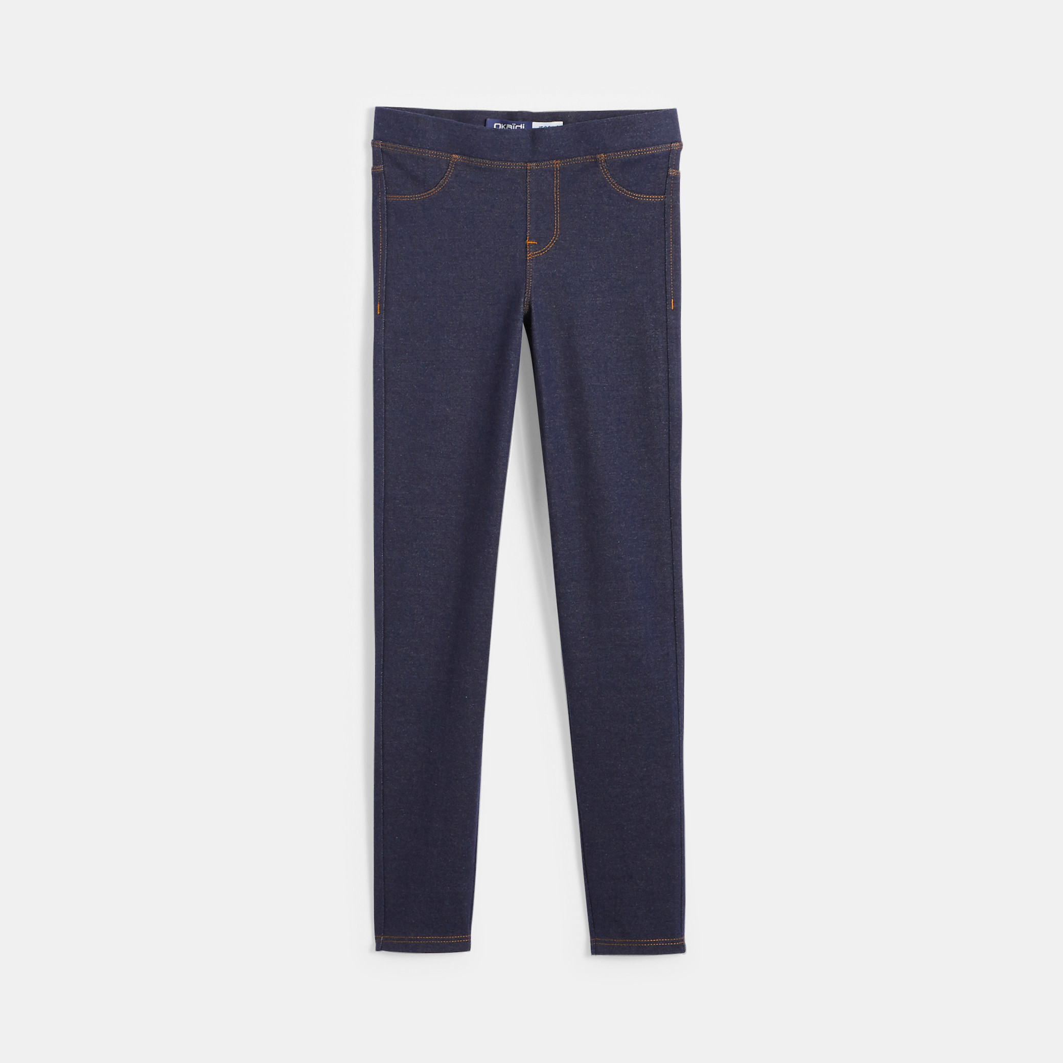 Jegging stretch bleu fille - Denim Dark Blue