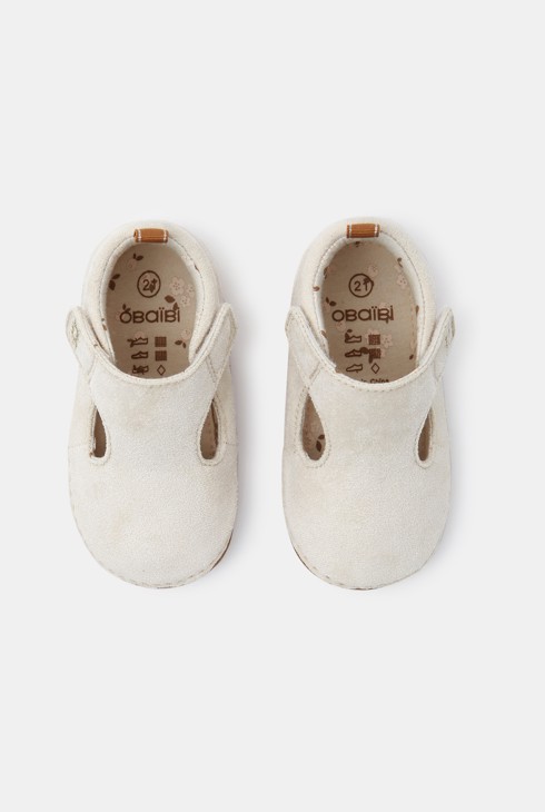 Chaussons parc beiges bébé fille 2