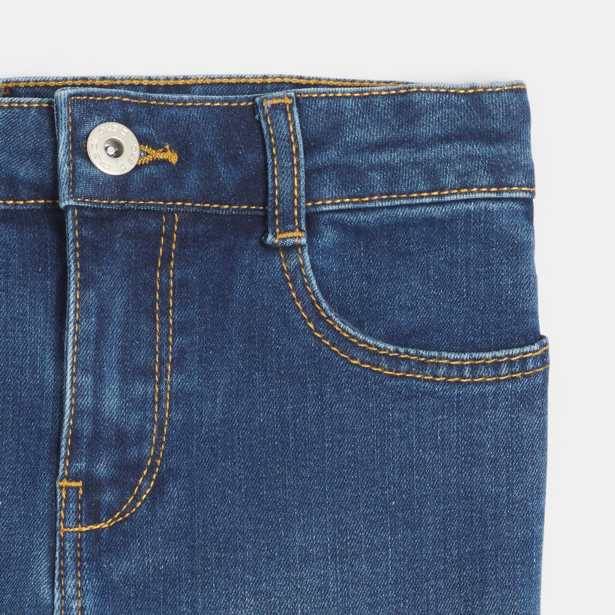 Jean flare bleu Fille - Denim bleu stone