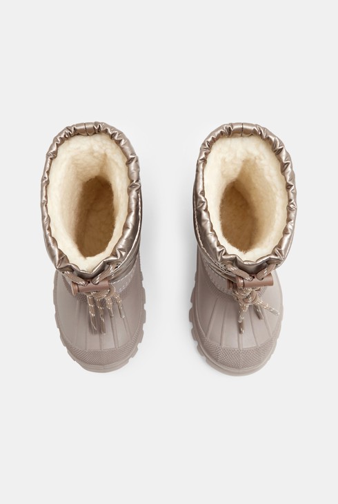 Boots de neige fourrées noir bébé fille 2