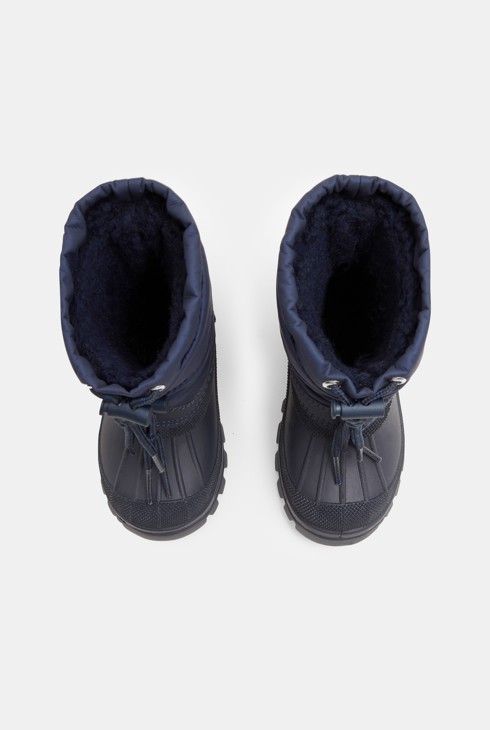 Boots de neige fourrées bleu bébé garçon 2