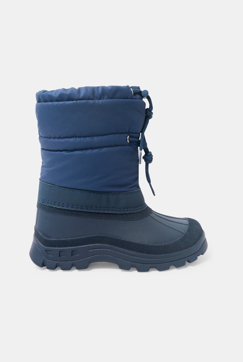 Boots de neige chaudes fourrées noir garçon 1