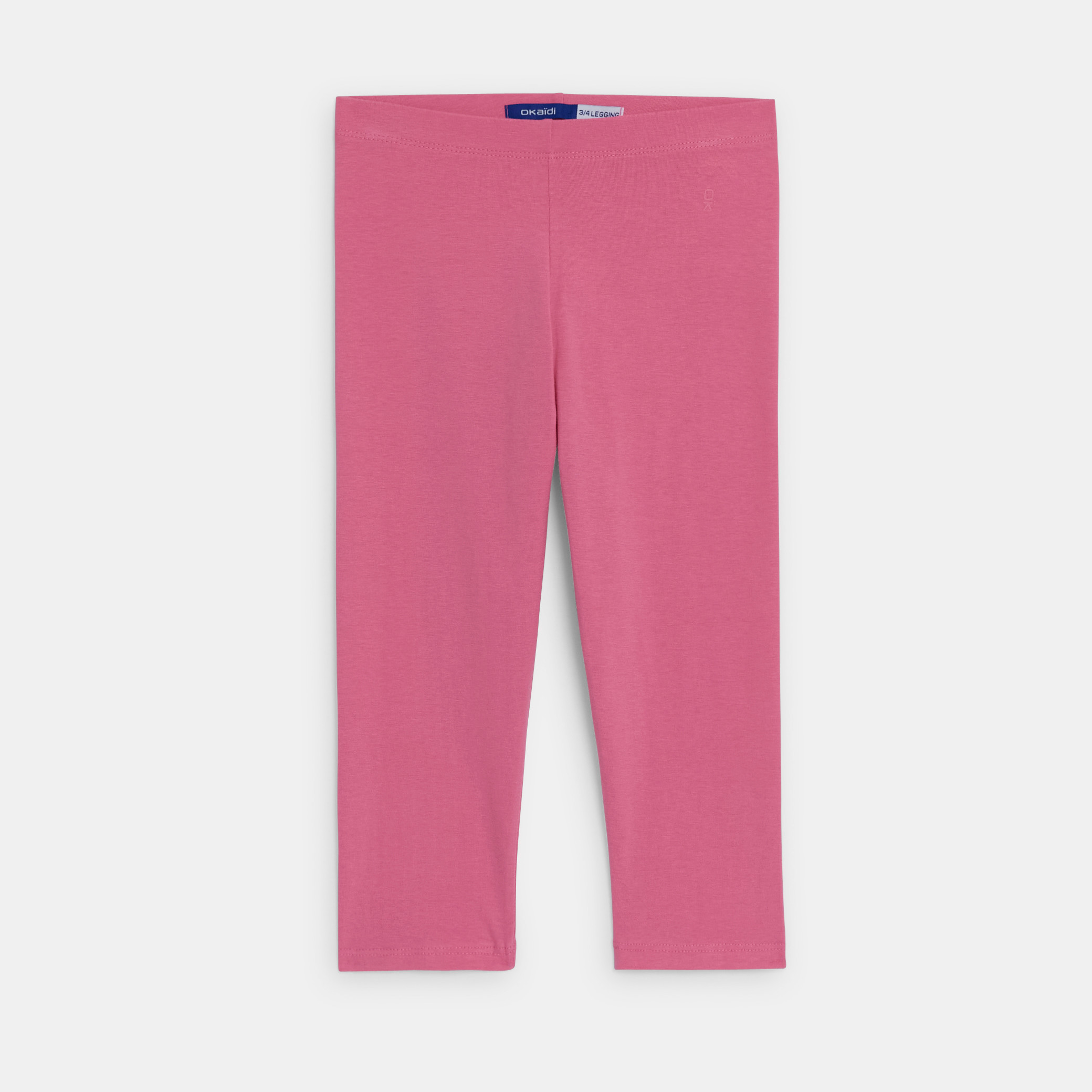 Legging court en jersey rose fille - Rose Fonce