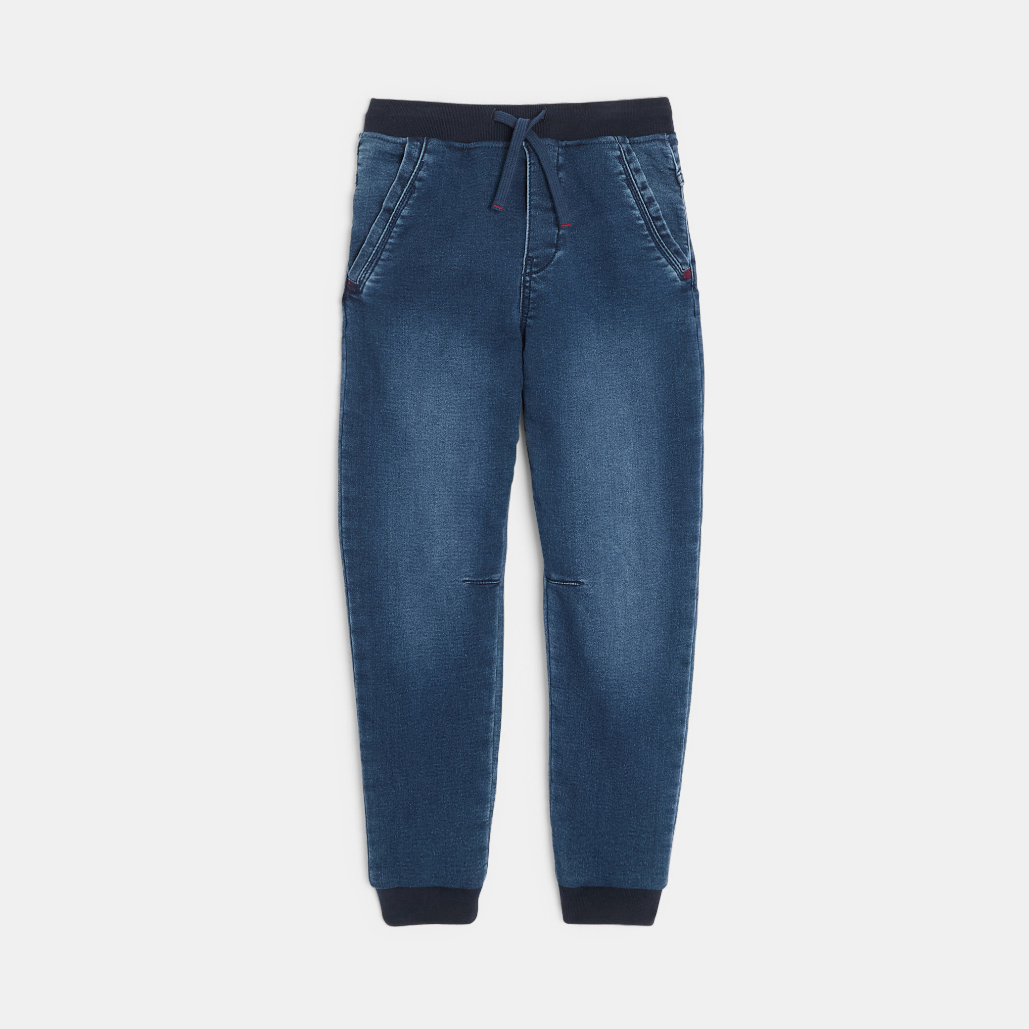 Jean jogpant en denim délavé Garçon - Denim bleu stone