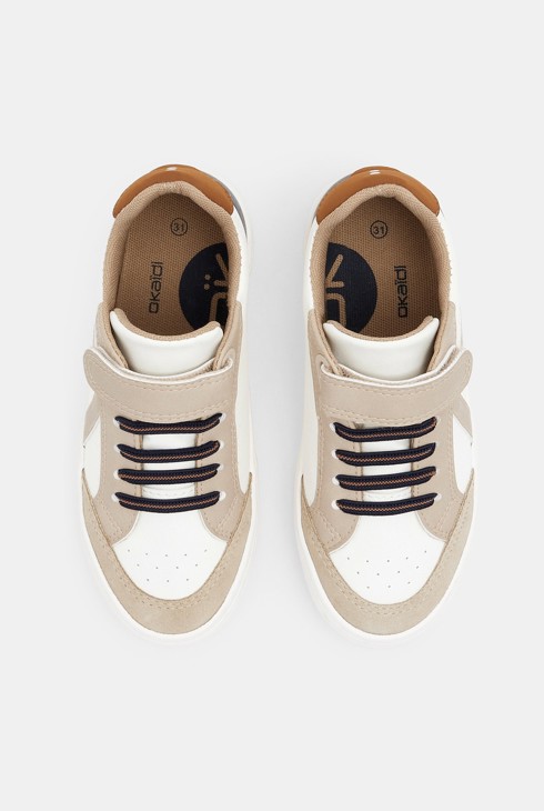 Baskets street basses beige garçon 2