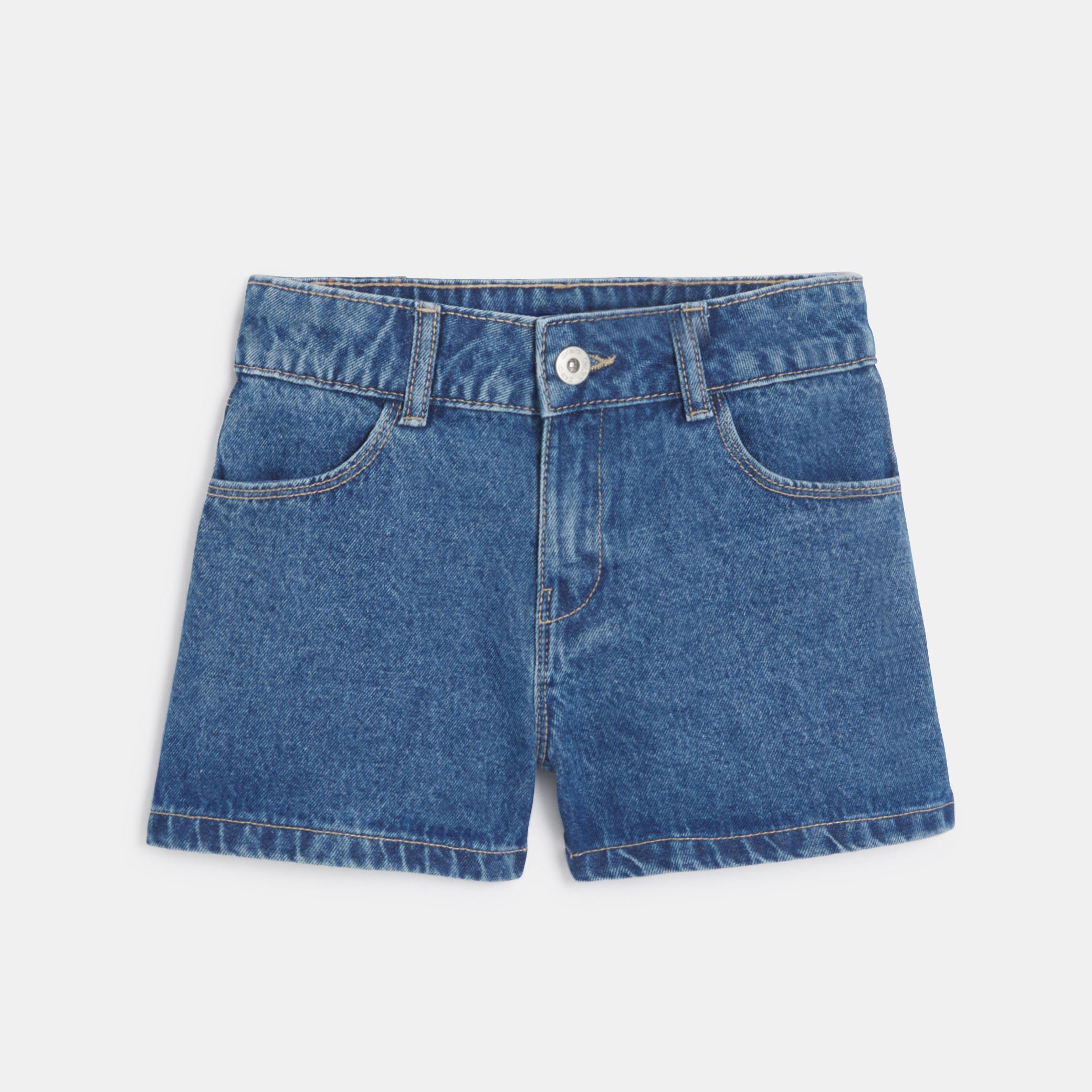 Short en jean bleu Fille - Denim bleu stone