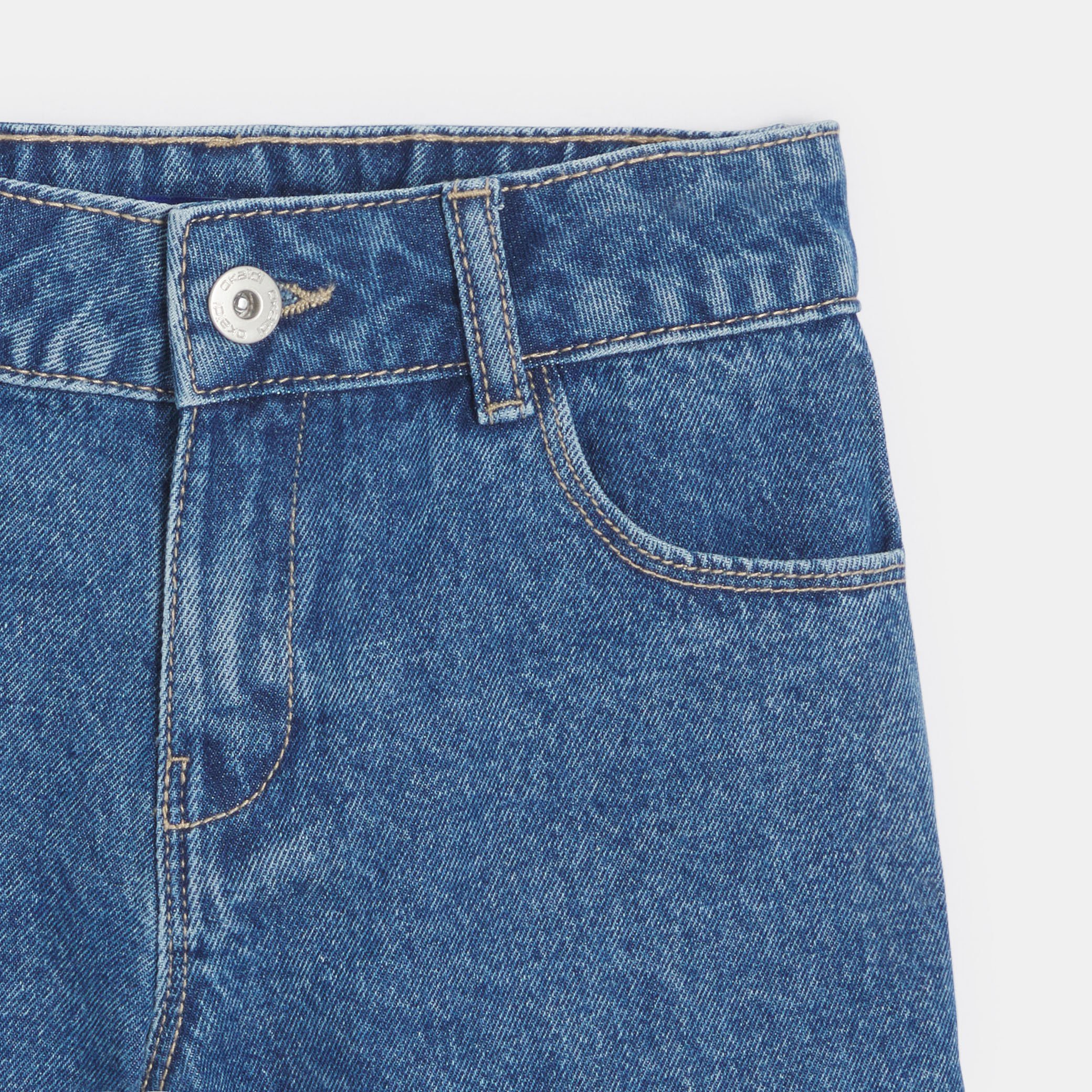 Short en jean bleu Fille - Denim bleu stone