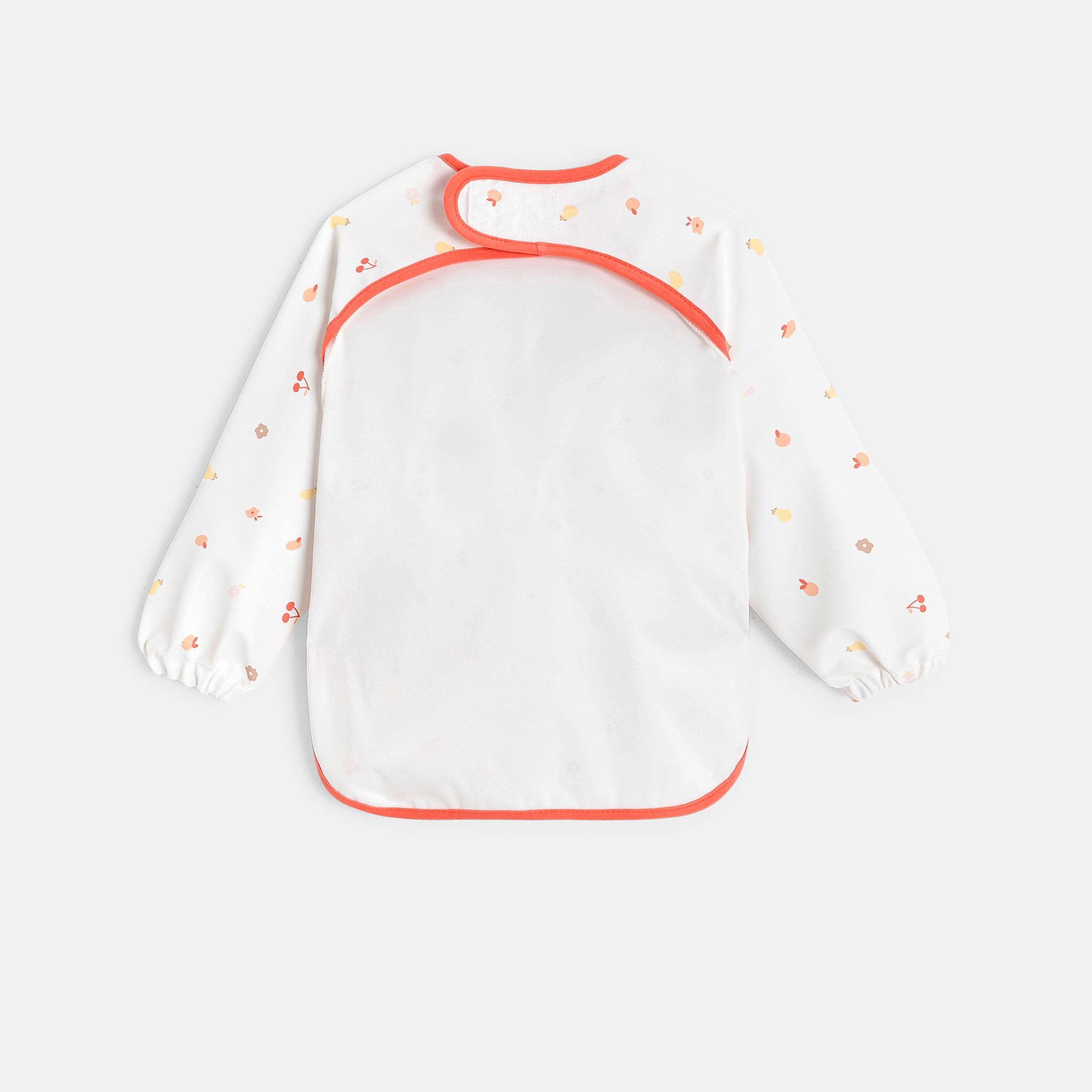 Bavoir blanc à motif bébé fille - Imprimé blanc