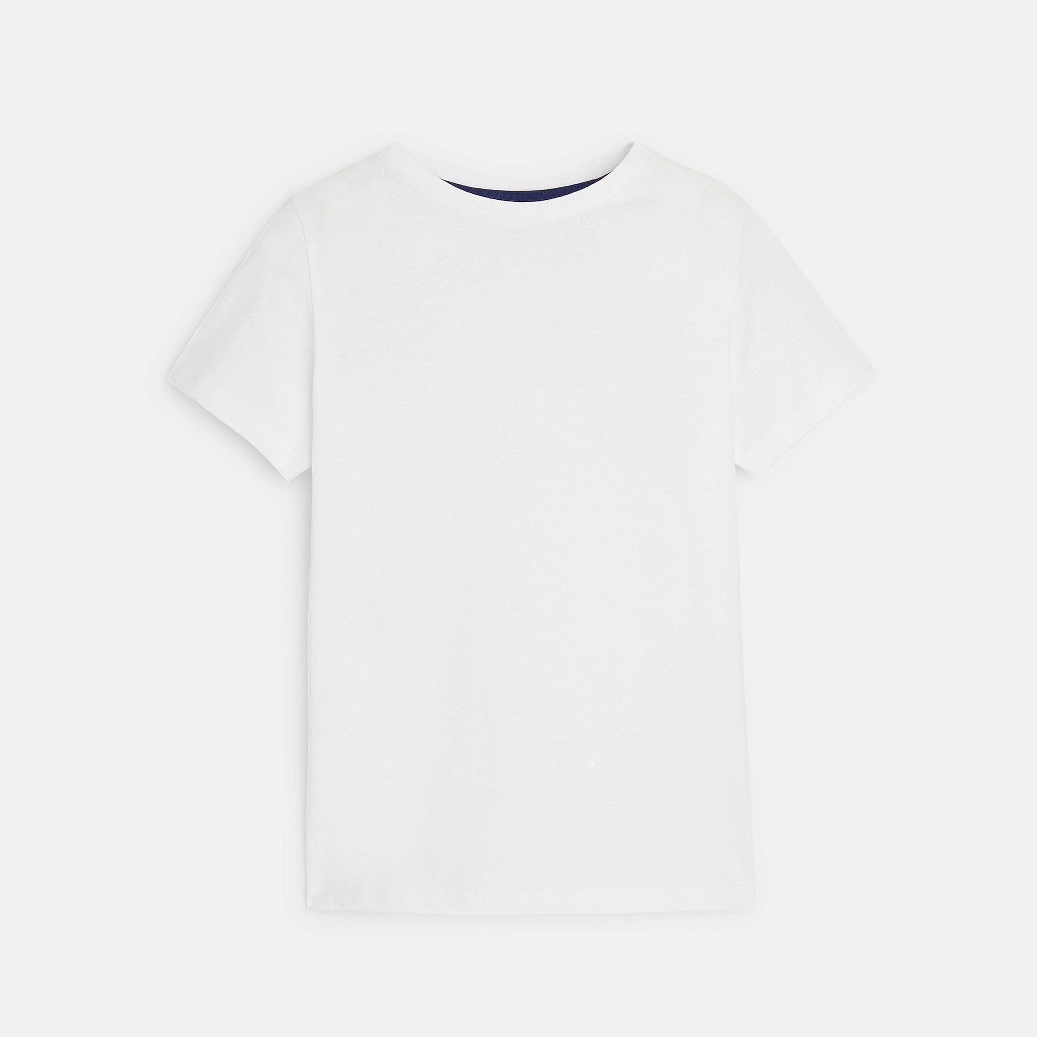 T-shirt basique manches courtes blanc garçon - Blanc