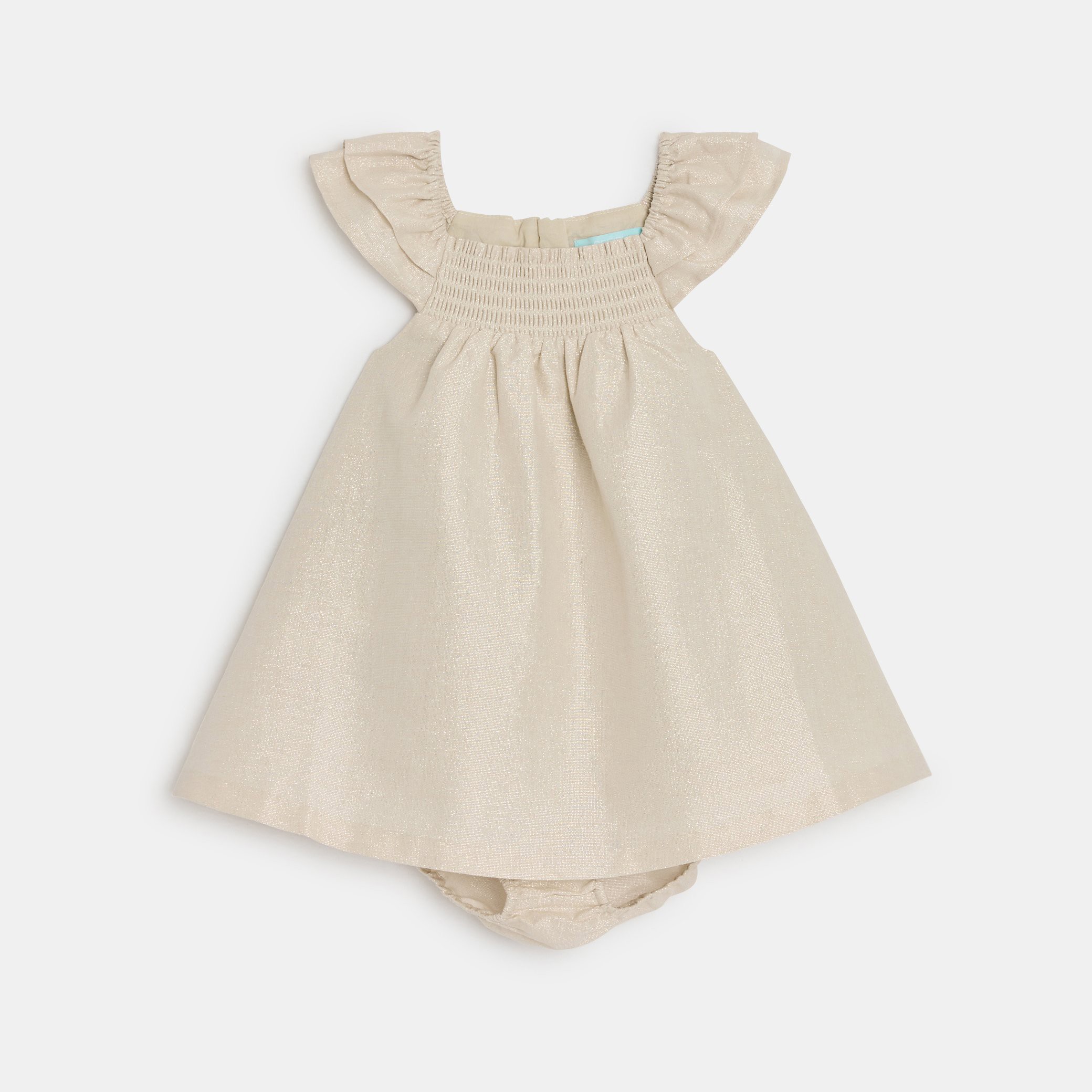 Robe à volants dorée bébé fille - Gold