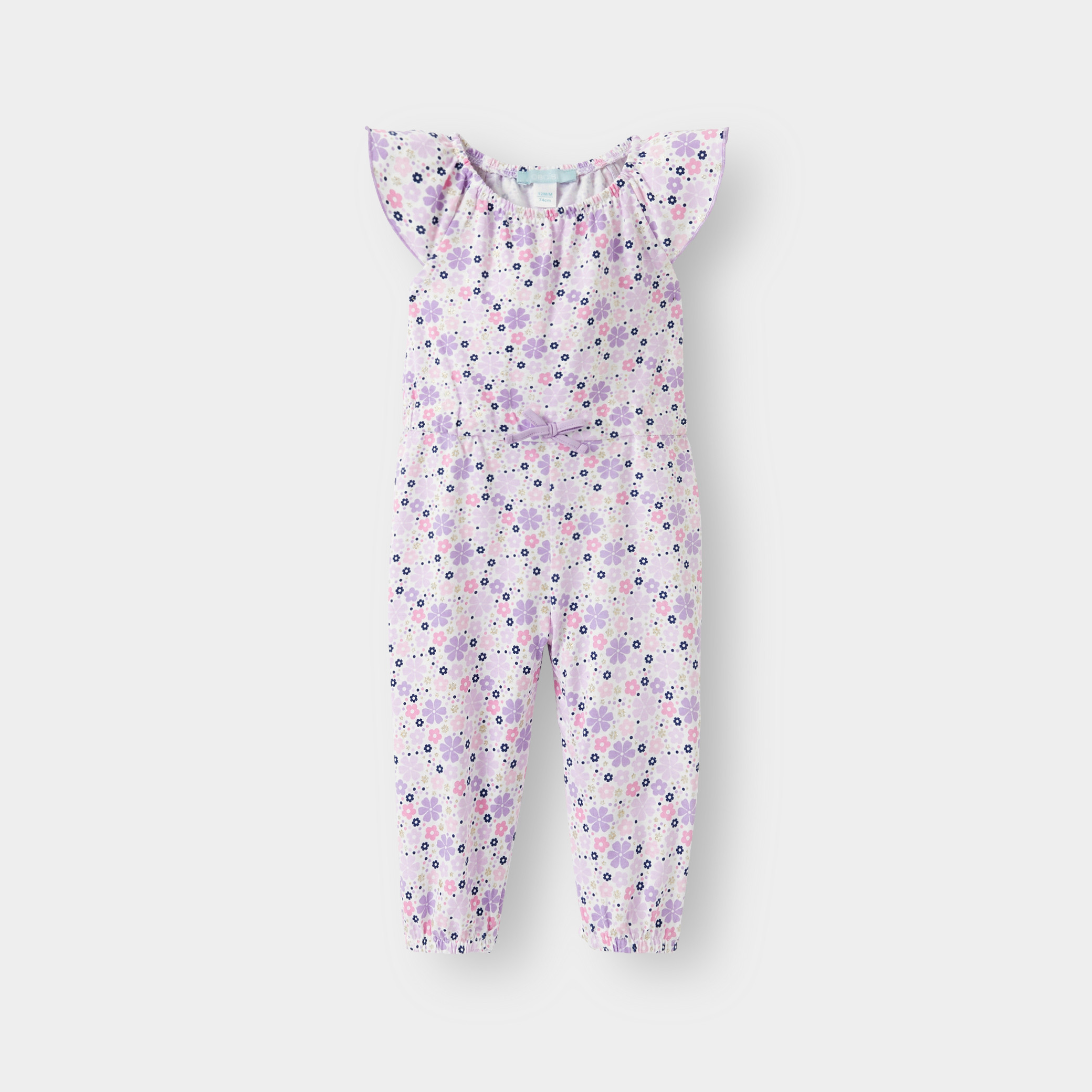 Combi fantaisie fruits orange bébé fille - Imprimé rose