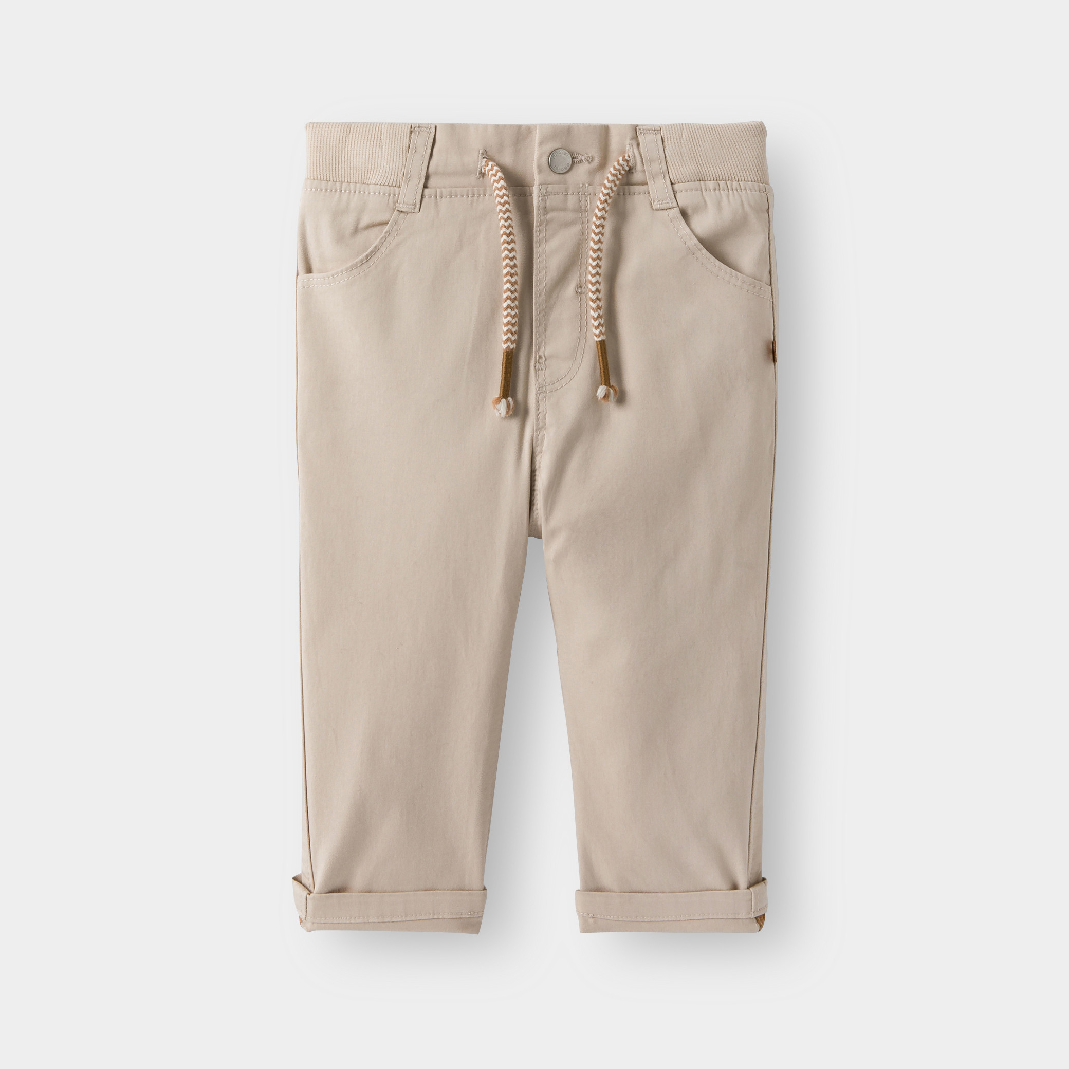 Pantalon bleu bébé garçon - Beige Coquille
