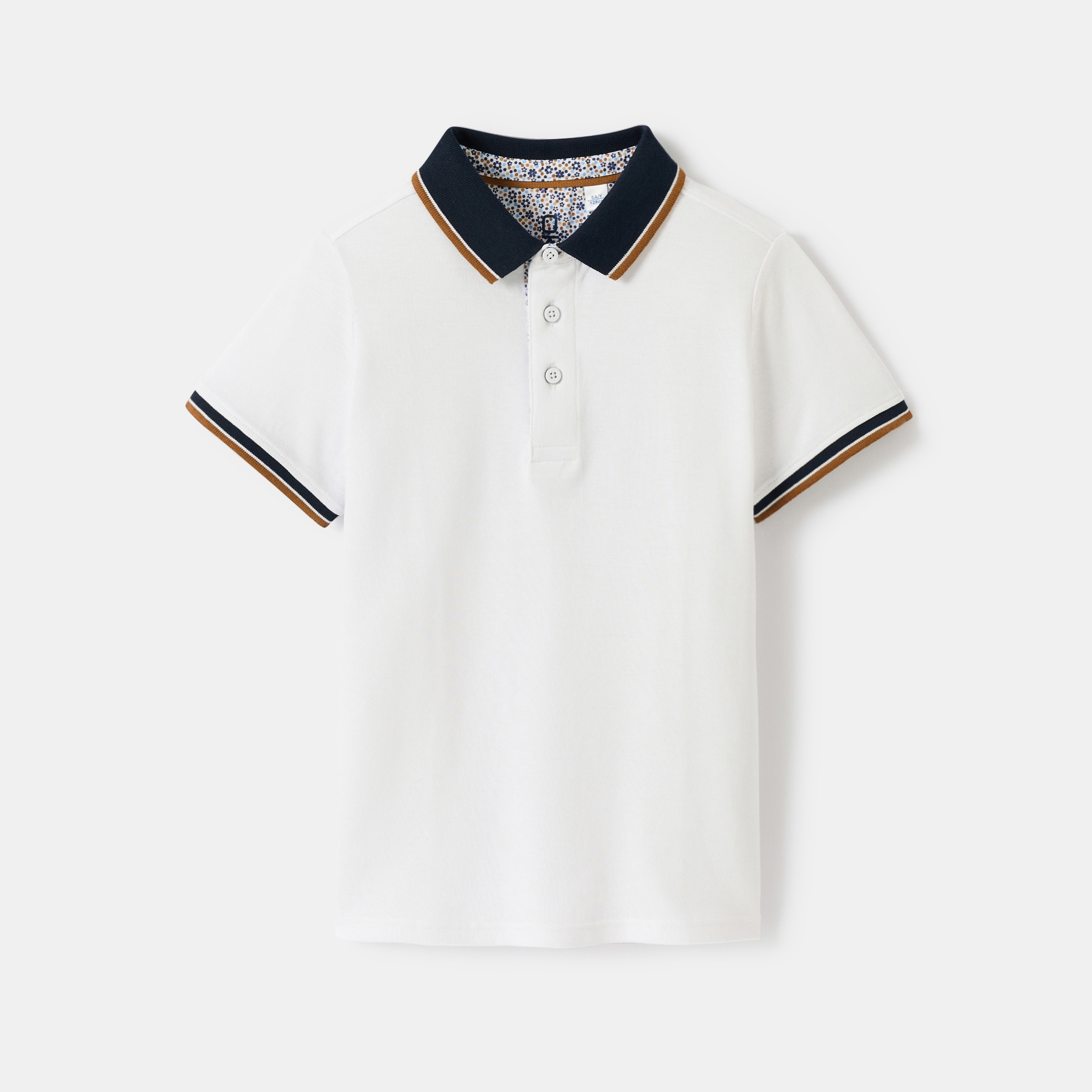 Polo blanc garçon - Blanc