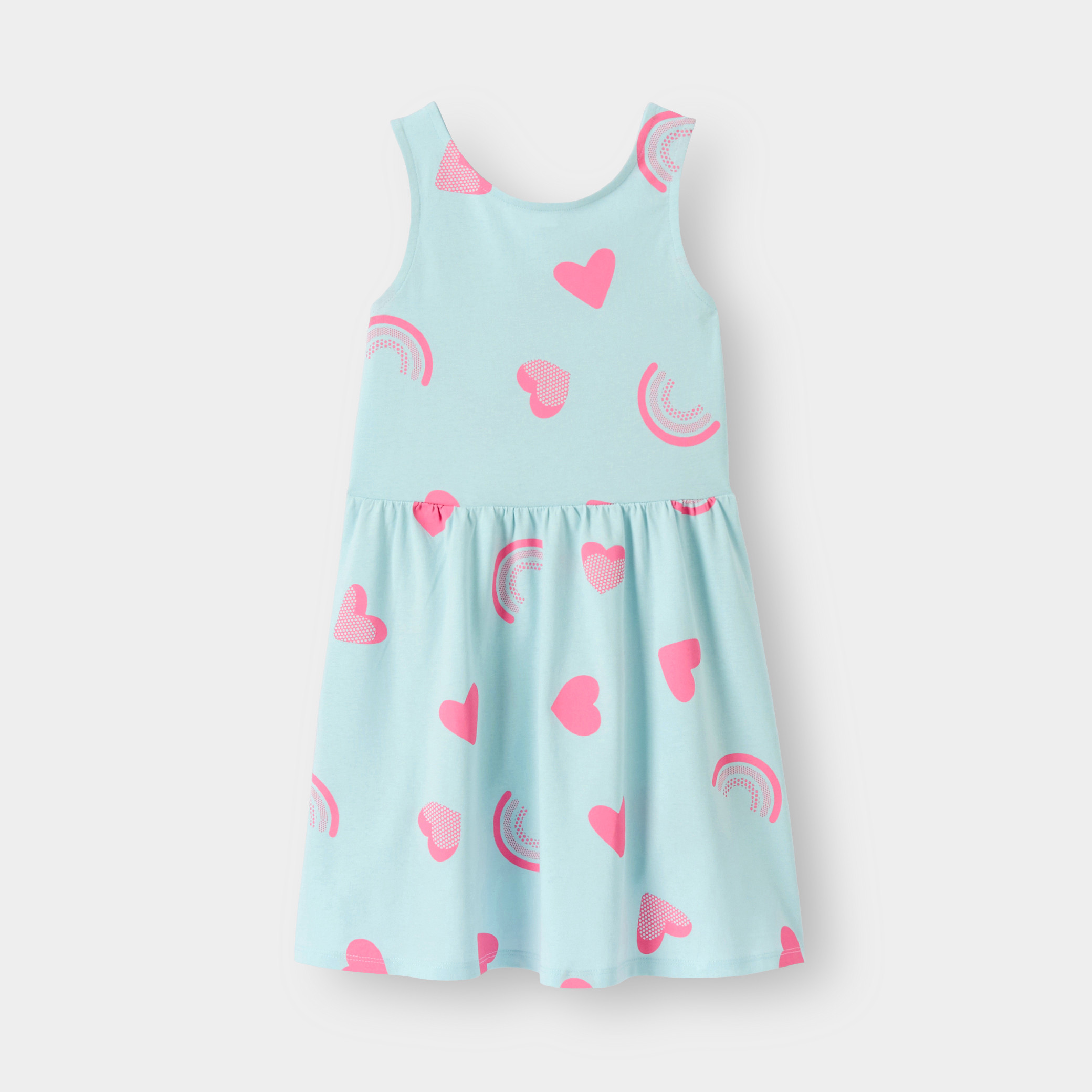 Robe imprimé violet fille - Imprimé bleu