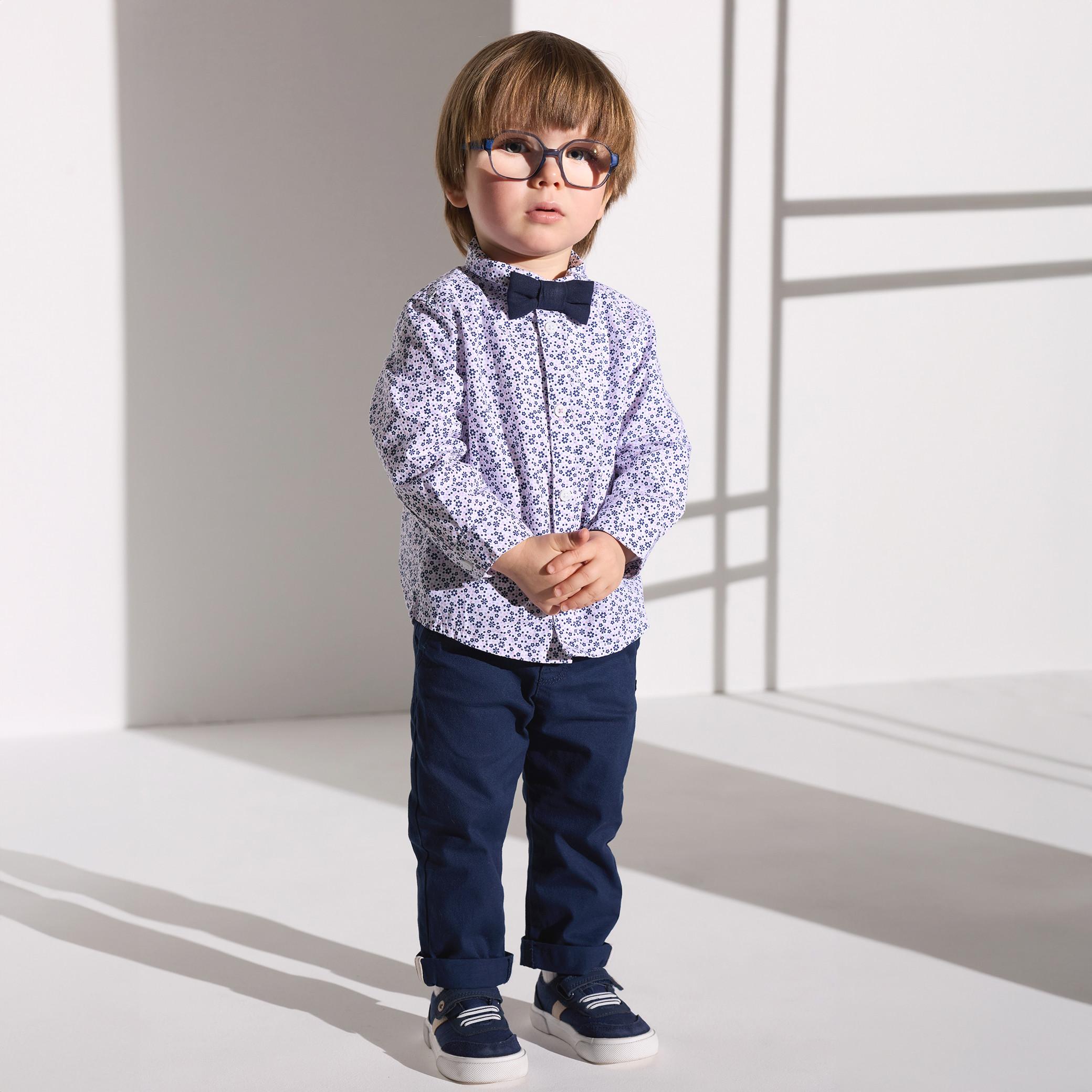 Chemise blanche bébé garçon - Imprimé multicolore