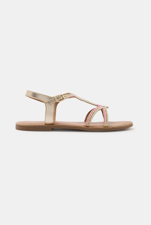 Sandales dorées fille 1