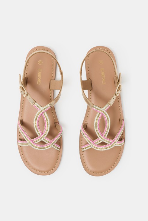 Sandales dorées fille 2