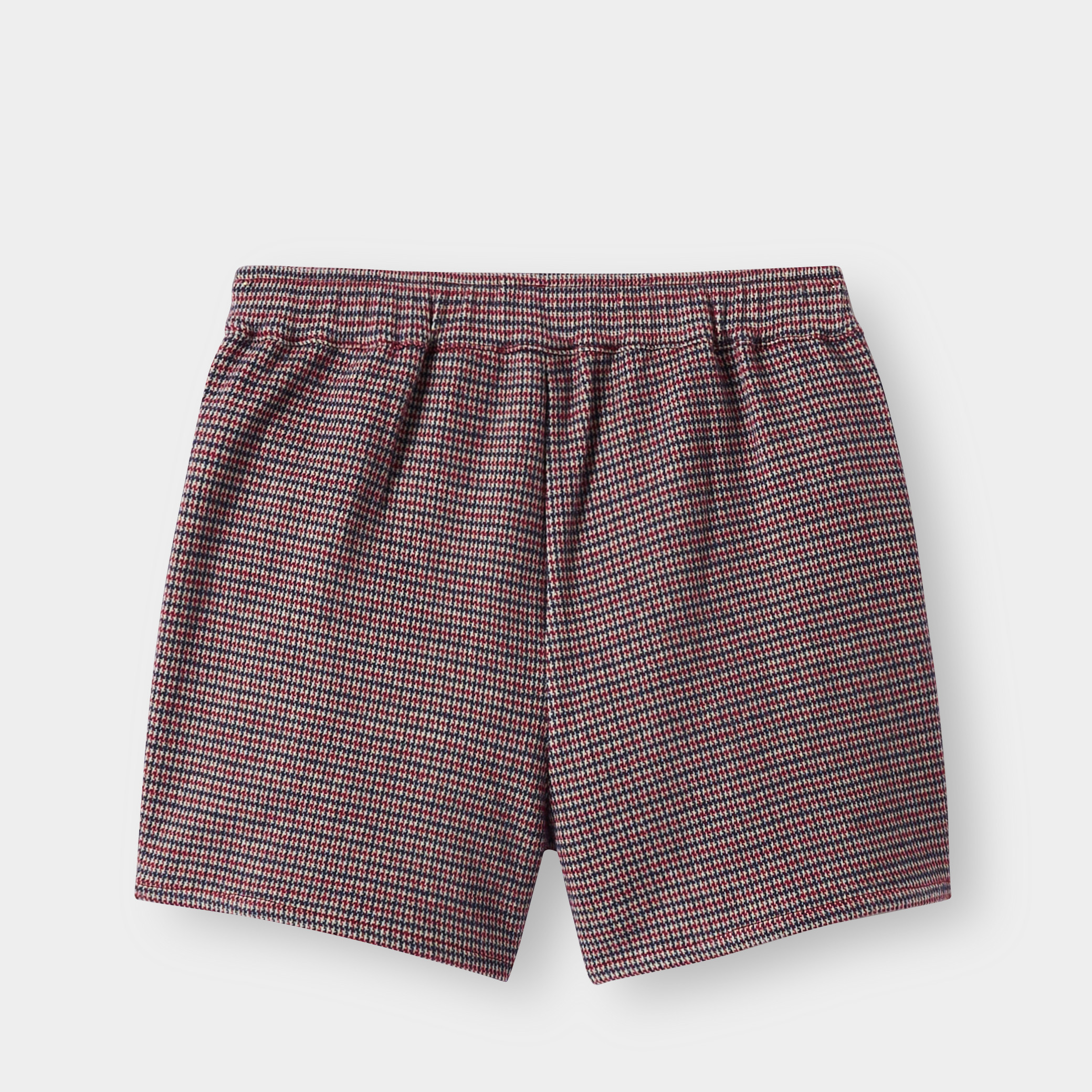Jupe short plissée motif pied-de-poule fille - Imprimé gris
