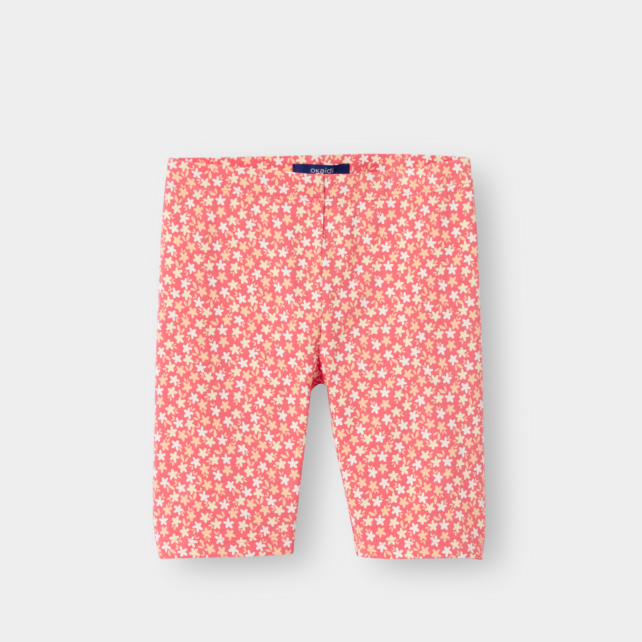 Legging rose fleuri fille - Imprimé rose