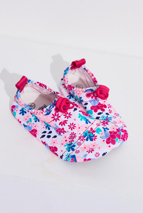 Chausson de plage rose fille 2