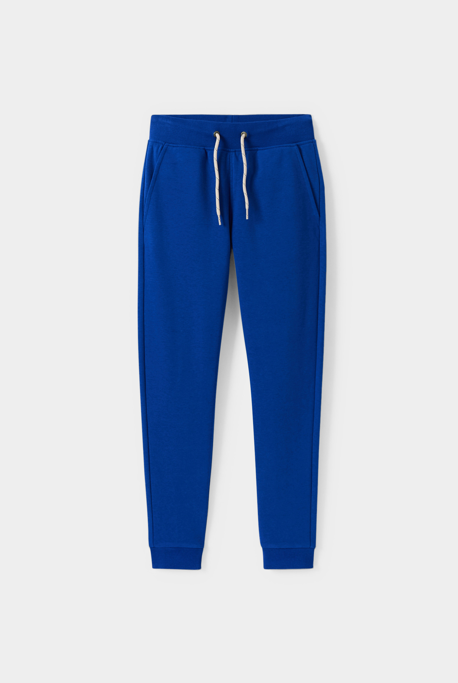 Jogging gris chiné garçon - Bleu Klein