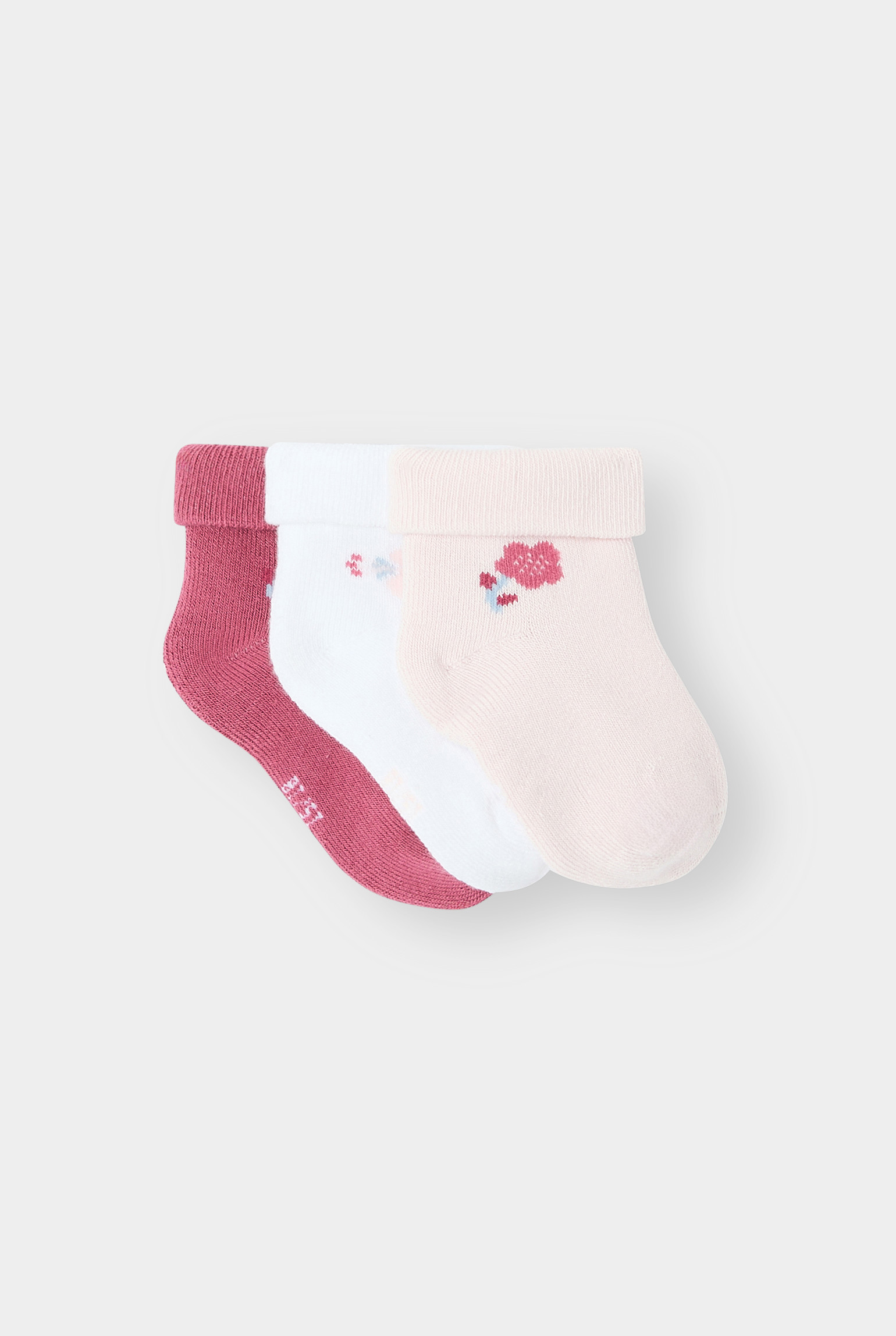 Lot de 3 chaussettes roses fille - Default