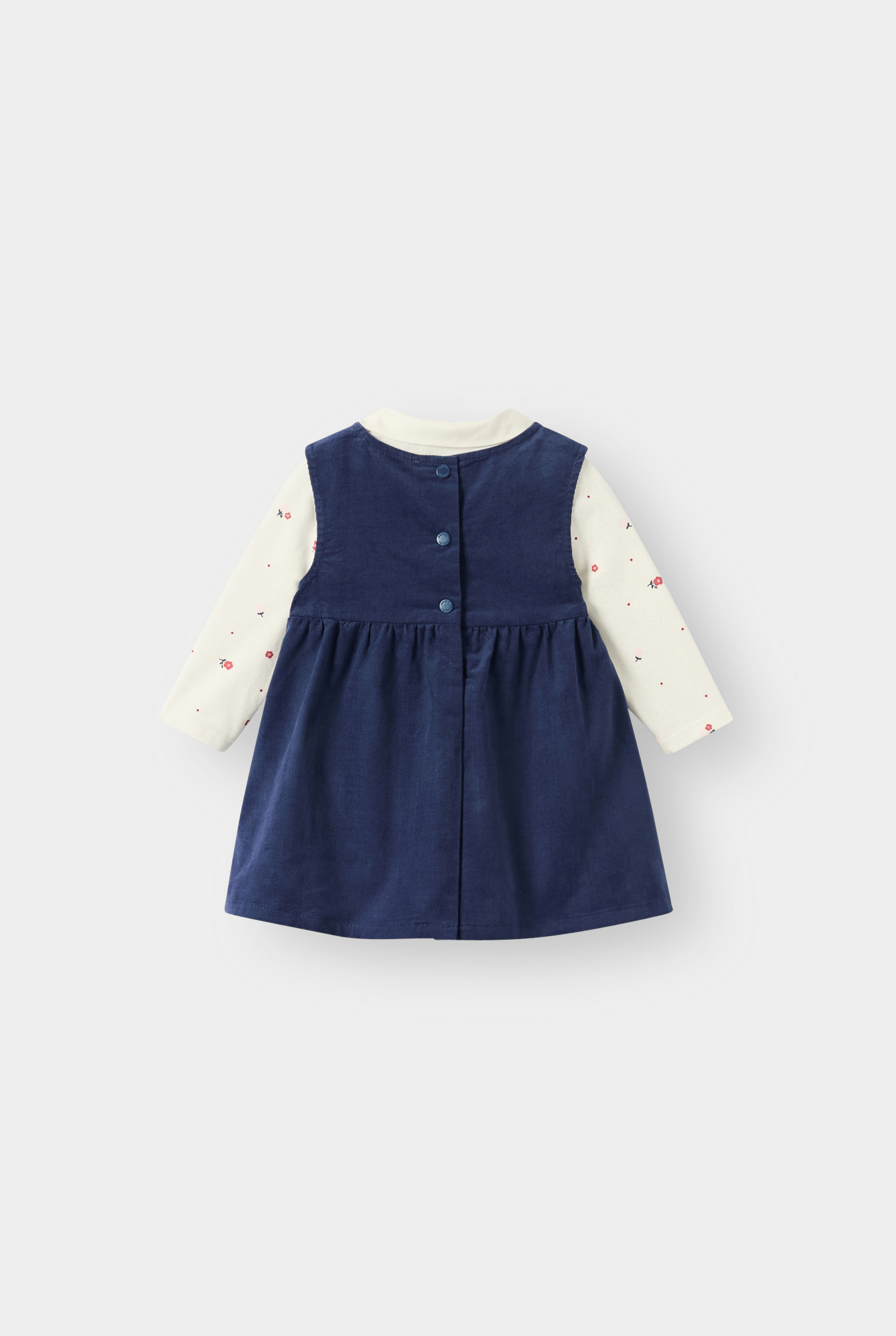 Ensemble robe et body bleu bébé fille - Bleu foncé