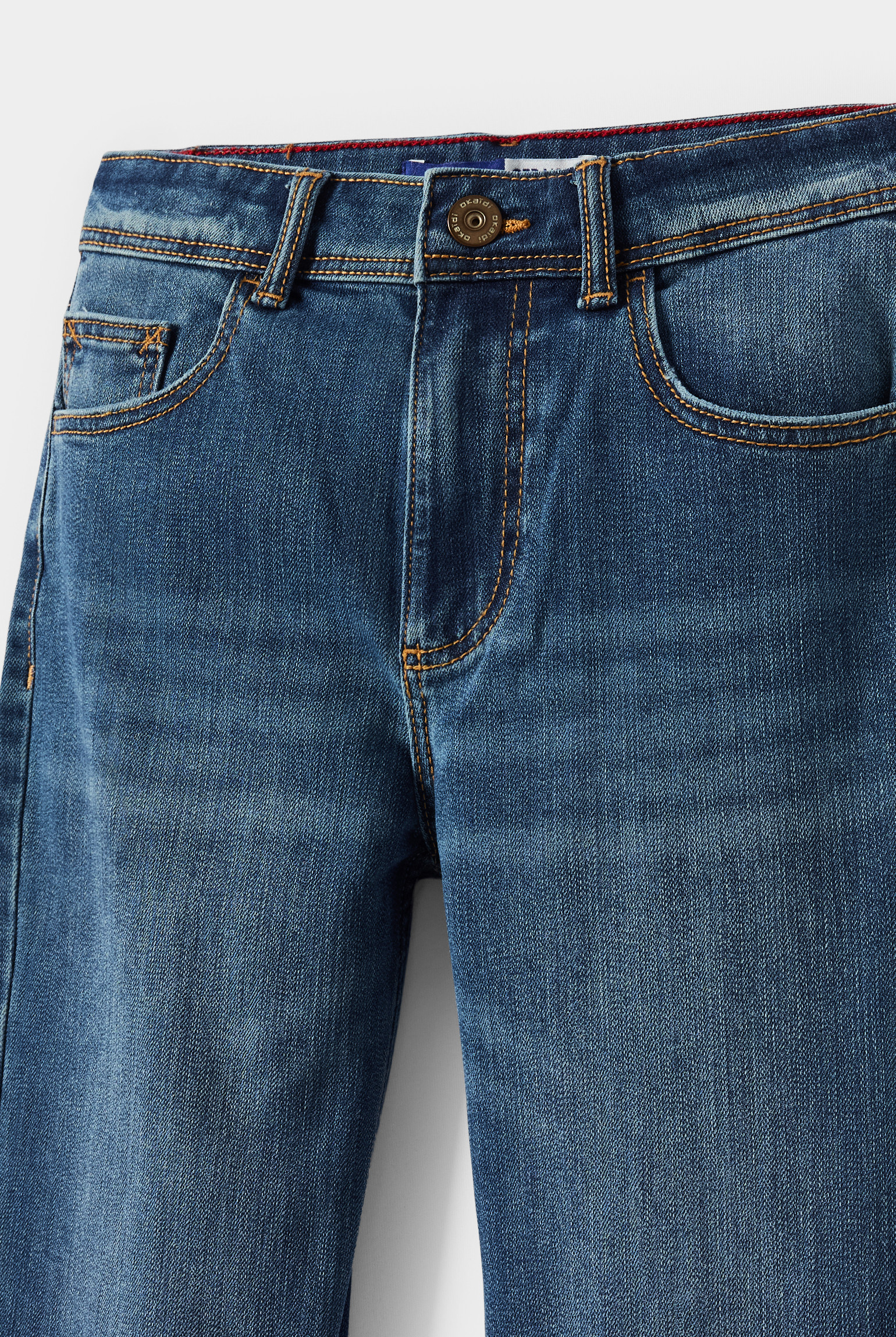 Jean droit bleu garçon - double stone