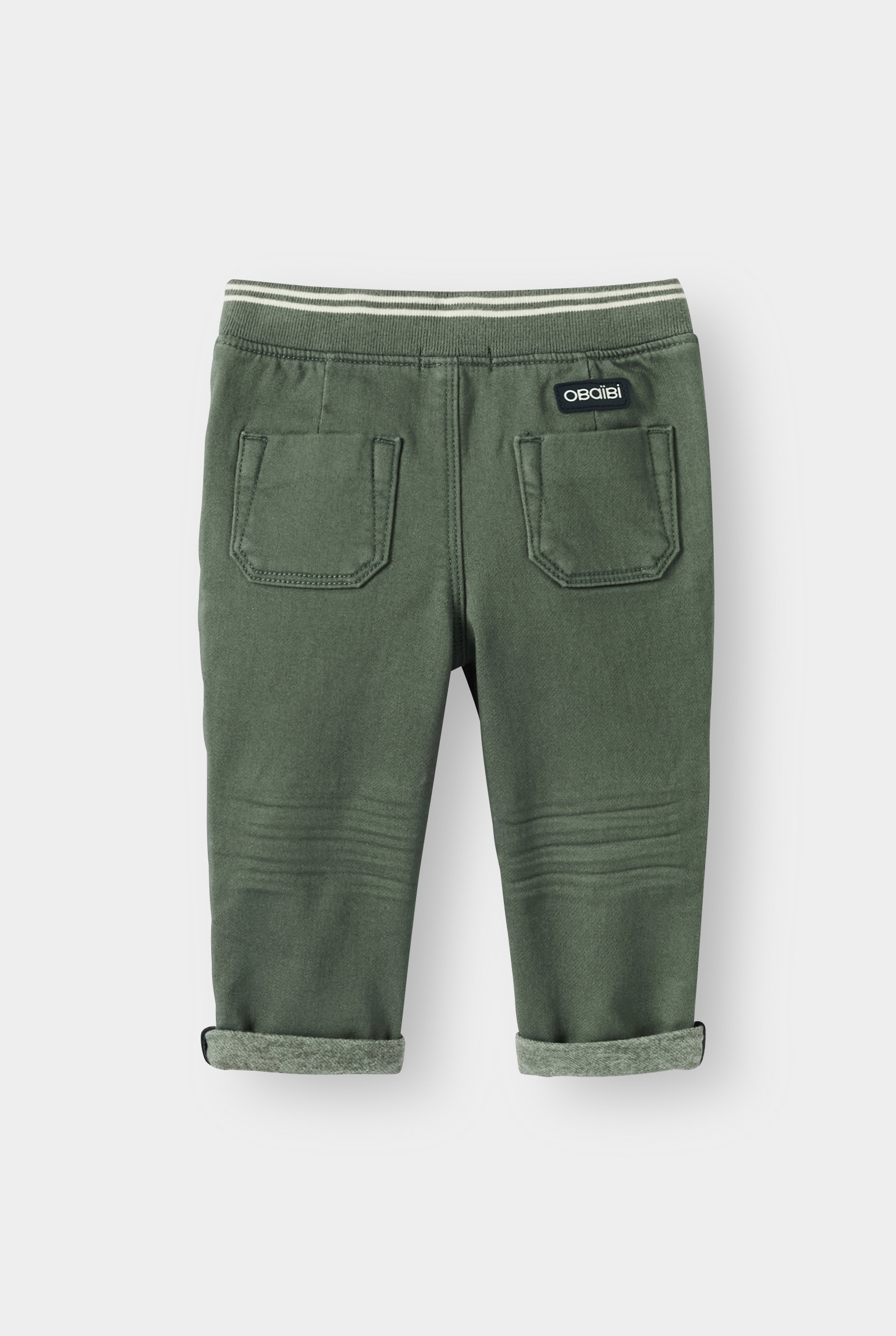 Jean denim confort ultra stretch bleu bébé garçon - Vert Cyprès