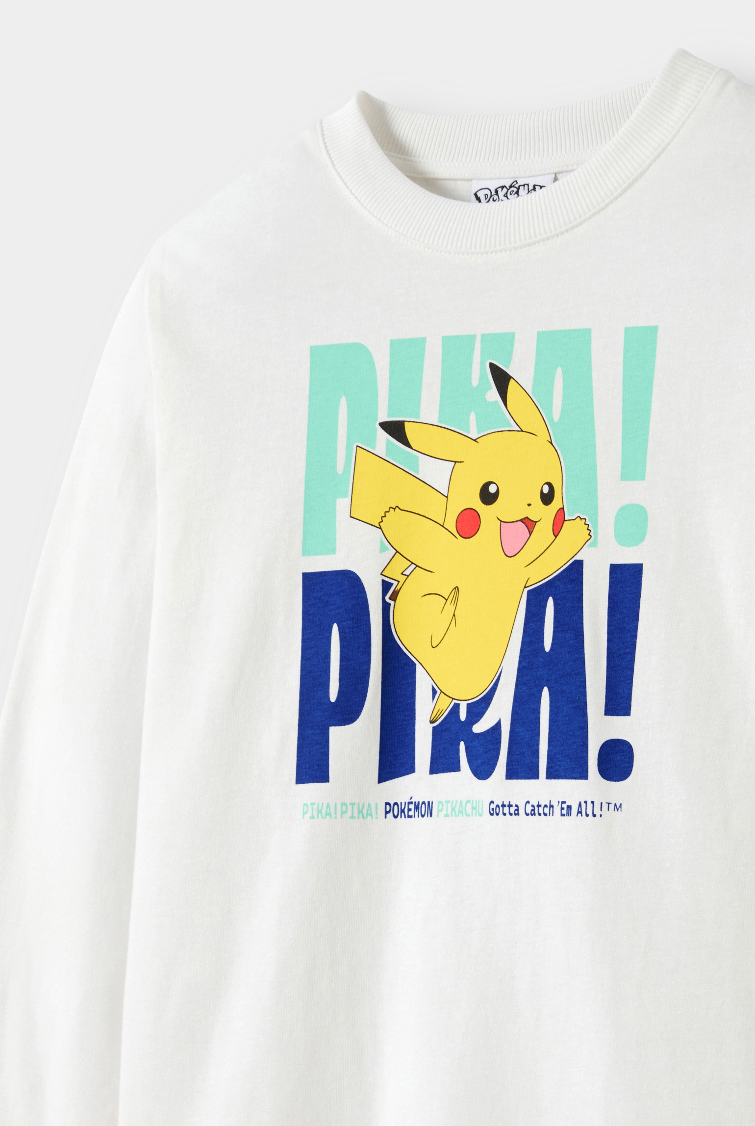 T-shirt Pokémon blanc enfant - blanc mouton