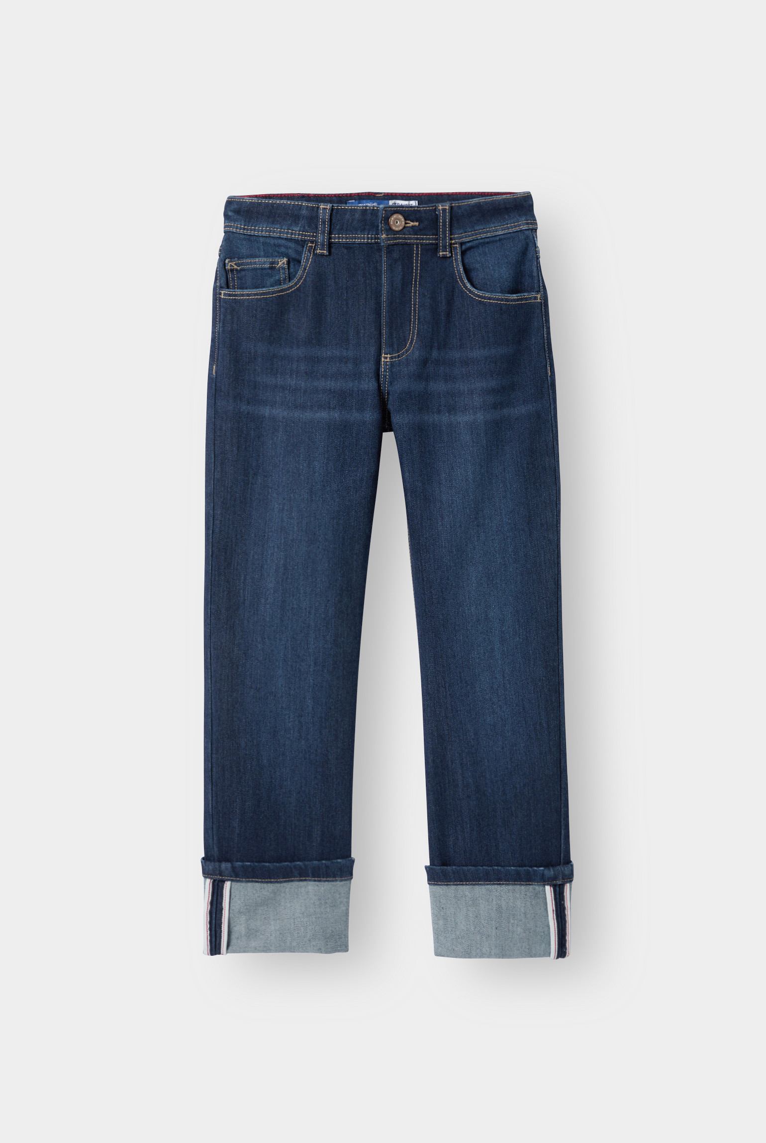 Jean droit bleu garçon - Denim Dark Blue