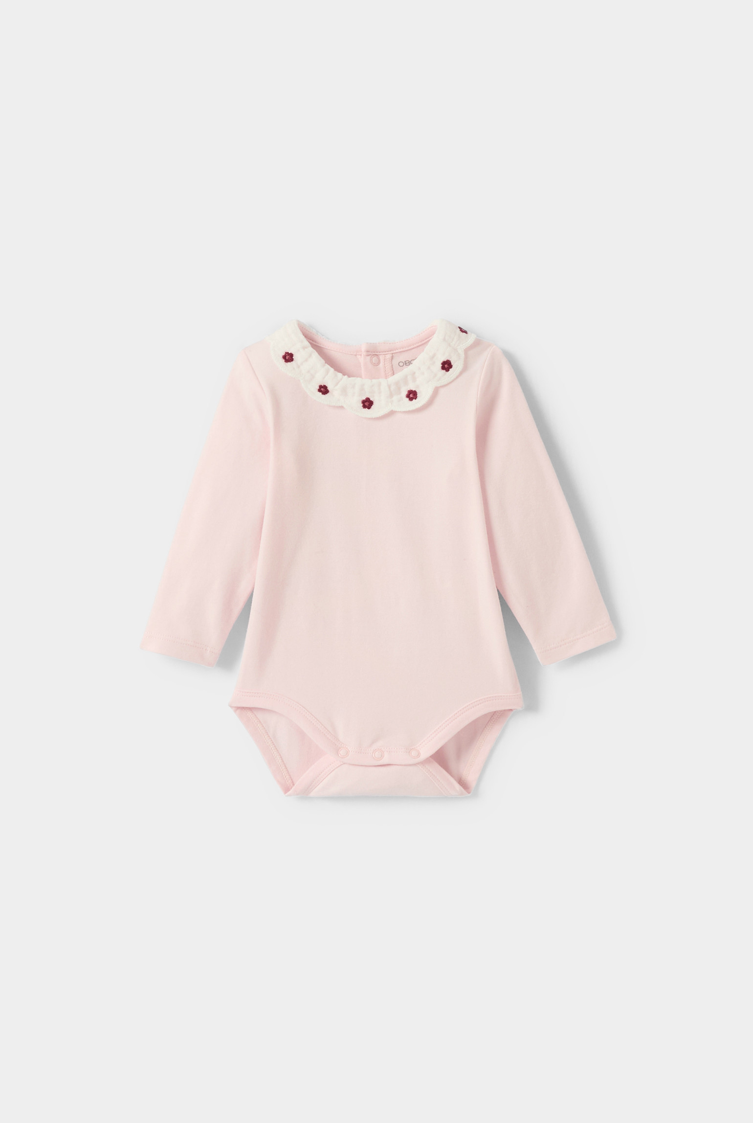 Ensemble 3 pièces bordeaux bébé fille - Blanc