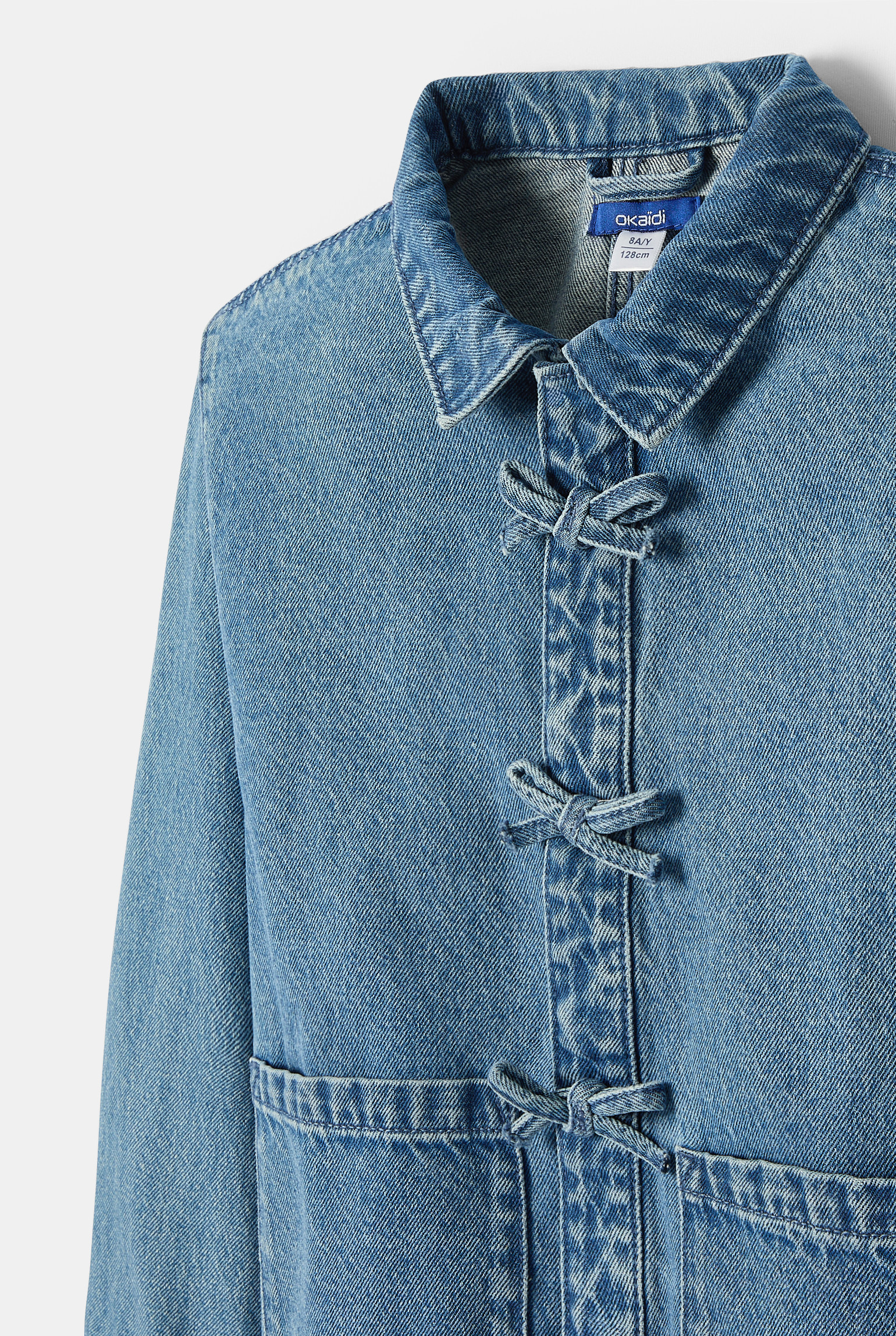 Veste en jean bleue fille - Denim bleu stone