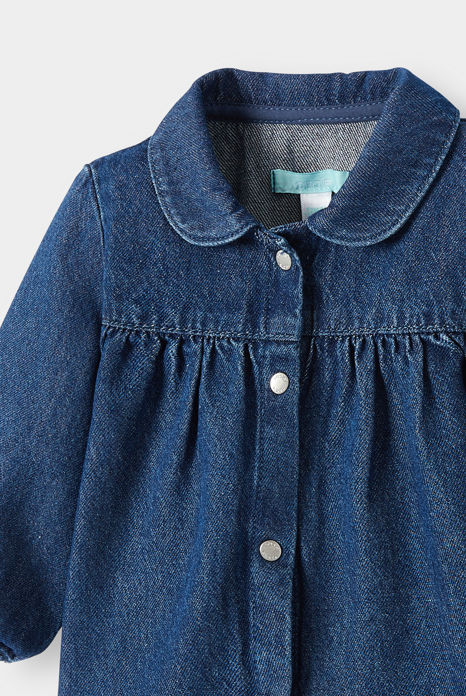 Robe denim bleu bébé fille - Denim bleu stone